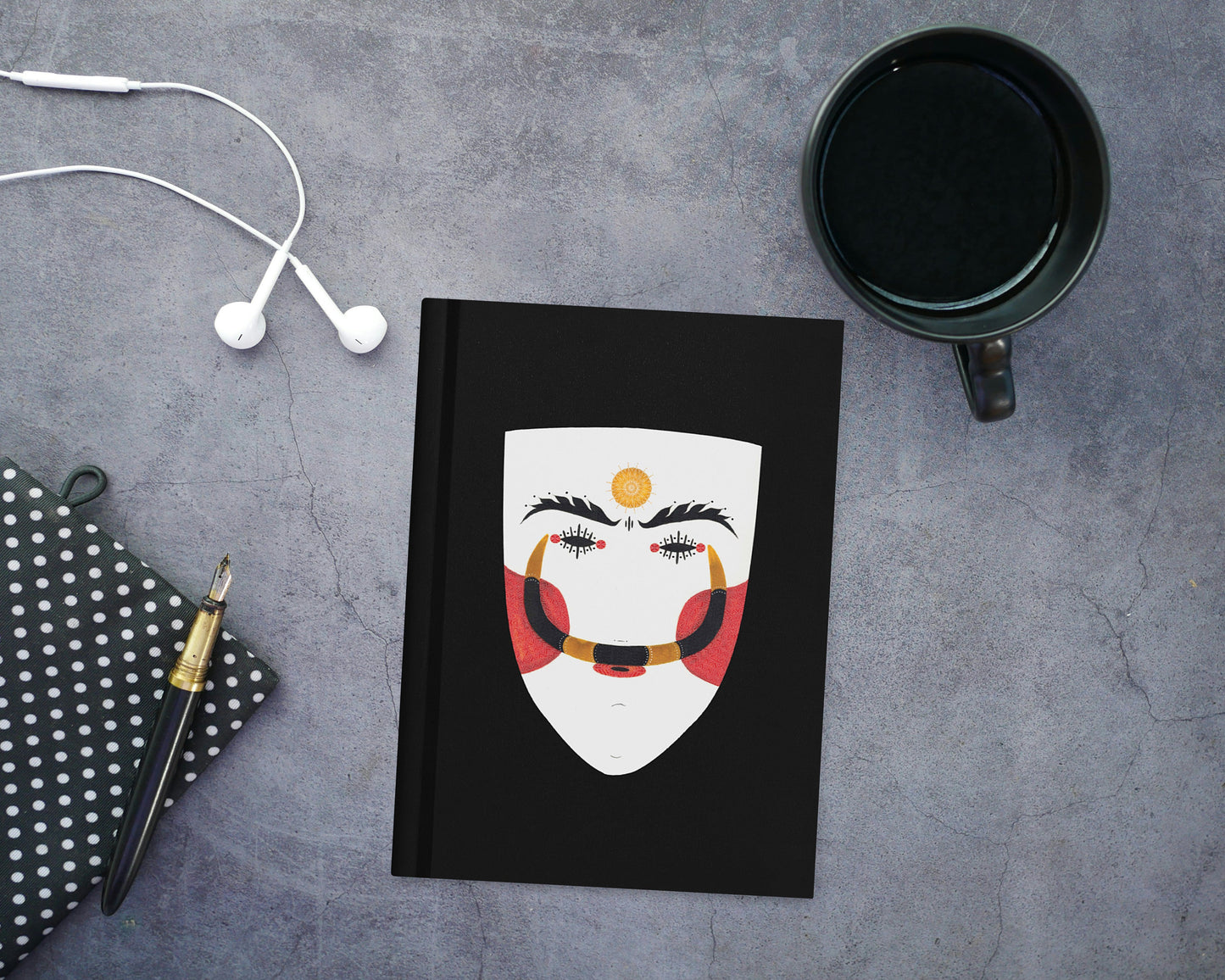 Genitsaros Folk Masks | Hardcover Journal