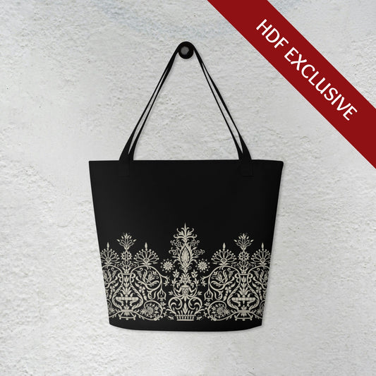 Black Cretan Mermaid | Large Tote Bag