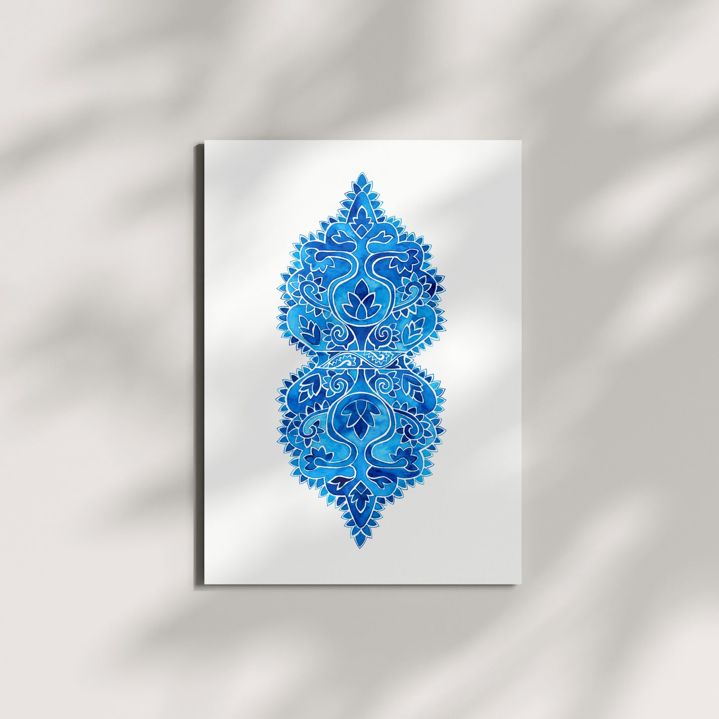 Blue Mesogeia Floral | Art Print