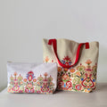Multi Cretan Mermaid Bundle - Tote and Makeup Bag