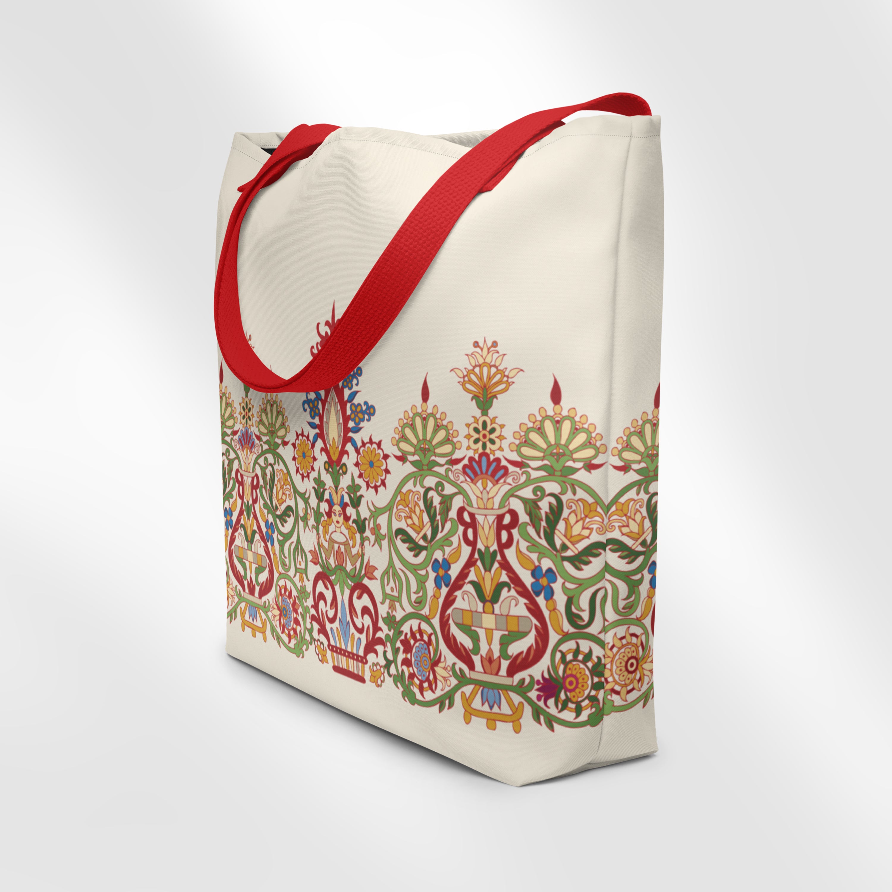 Multicolored Cretan Mermaid | Large Tote Bag