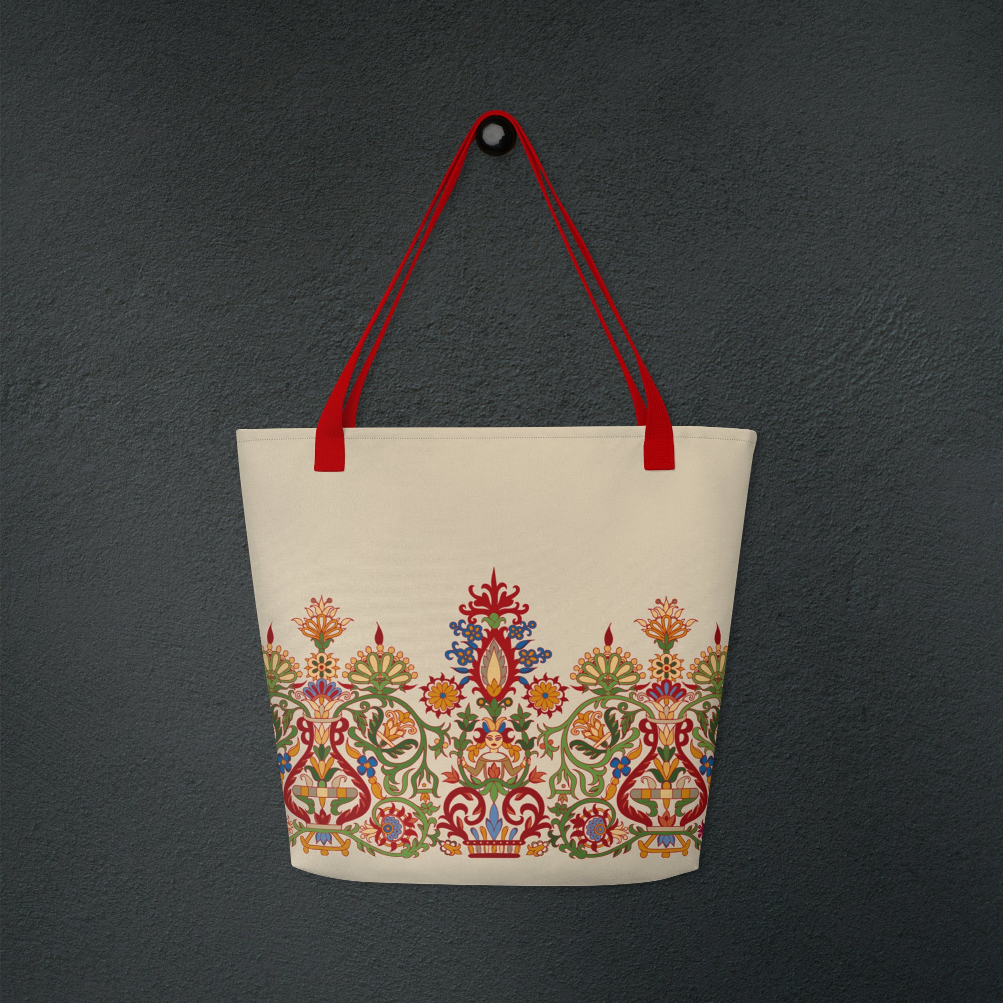 Multicolored Cretan Mermaid | Large Tote Bag