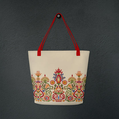 Multicolored Cretan Mermaid | Large Tote Bag