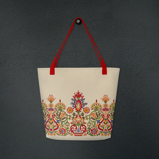 Multicolored Cretan Mermaid | Large Tote Bag