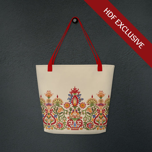 Multicolored Cretan Mermaid | Large Tote Bag