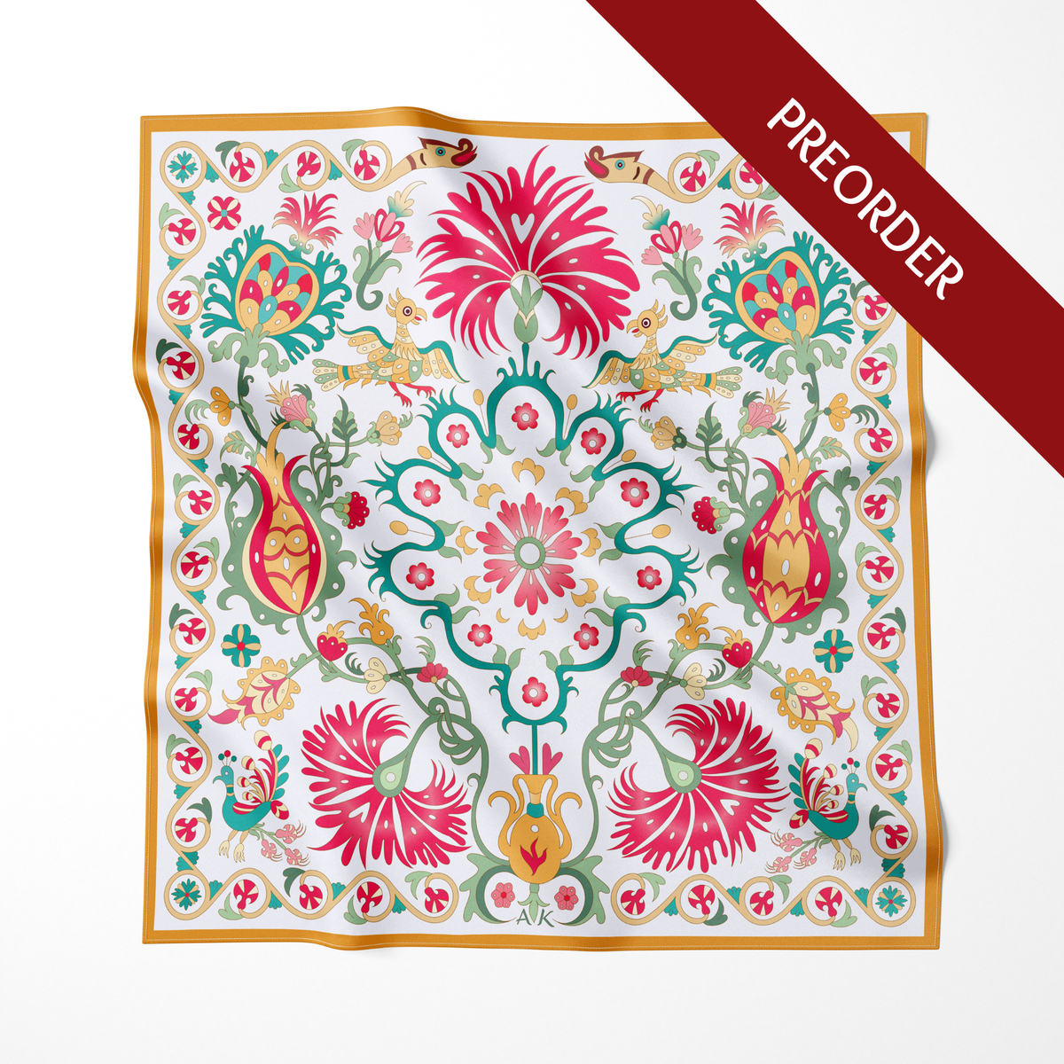 Tree of Life | Square Silk Scarf