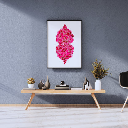 Pink Mesogeia Floral | Art Print