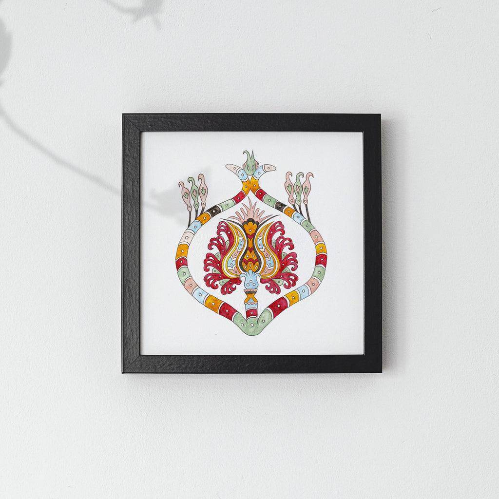 Flower Engulfed in Snake | Art Print