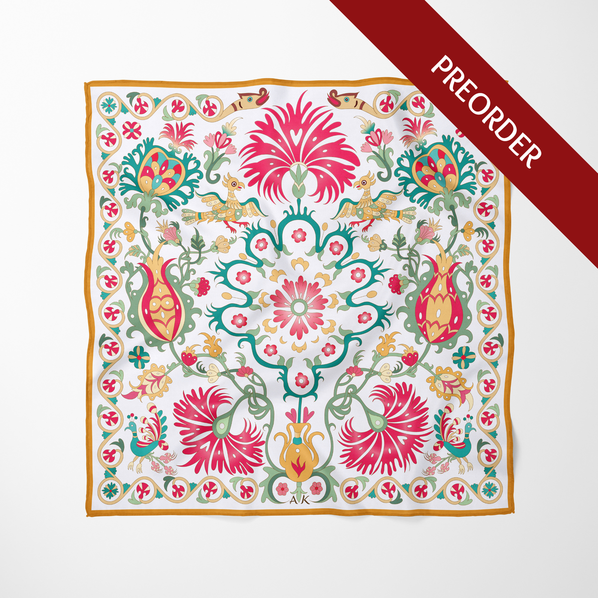 Tree of Life | Square Silk Scarf